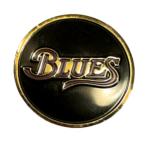Blues Pin - Black background